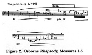 Figure 2. Osborne Rhapsody, mm. 1-5.