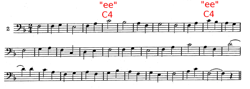 Rubank lesson 9, #2