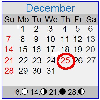 December Calendar