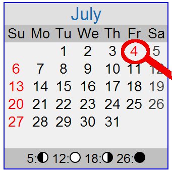 July Calendar